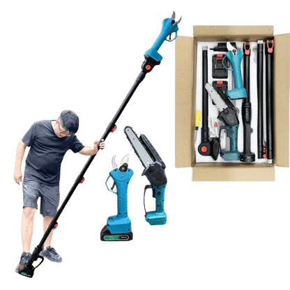 Mr.Tools™ 2 in 1 Cordless 8 inch Chainsaw with Pole Saw