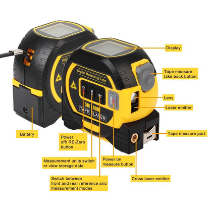 Mr.Tools™ Laser Tape Measure 3 in 1 - Mr.Tools