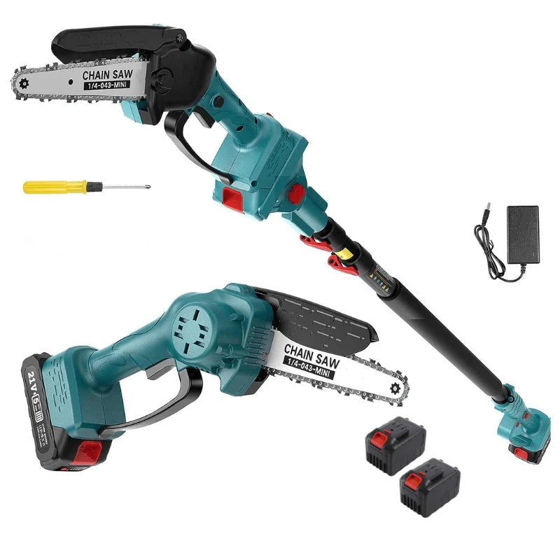 Mr.Tools™ 2 in 1 Cordless 8 inch Chainsaw with Pole Saw